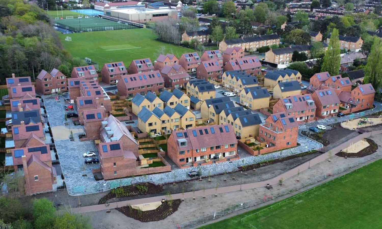 Canalside Woking aerial
